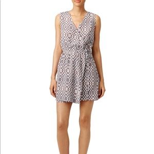 Waverly Grey Wrap Dress Printed Anna Dress Size 4